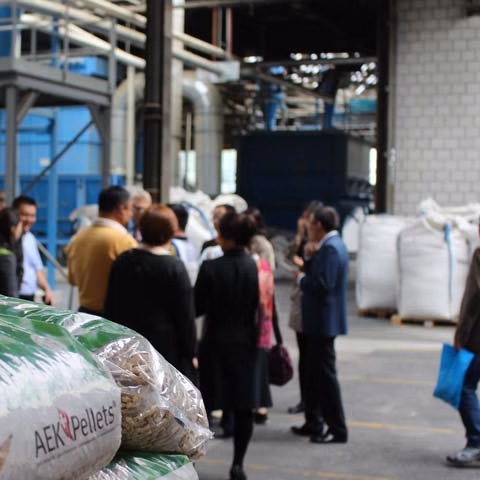 Pelletproduktion bei der AEK Schweiz